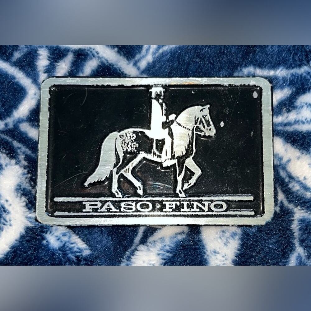 Vintage Collectable Belt Buckle featuring a Paso Fino horse